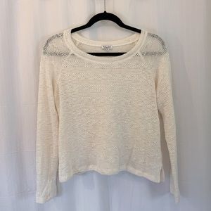 Splendid Cream Knit Long Sleeve Top - Size Small
